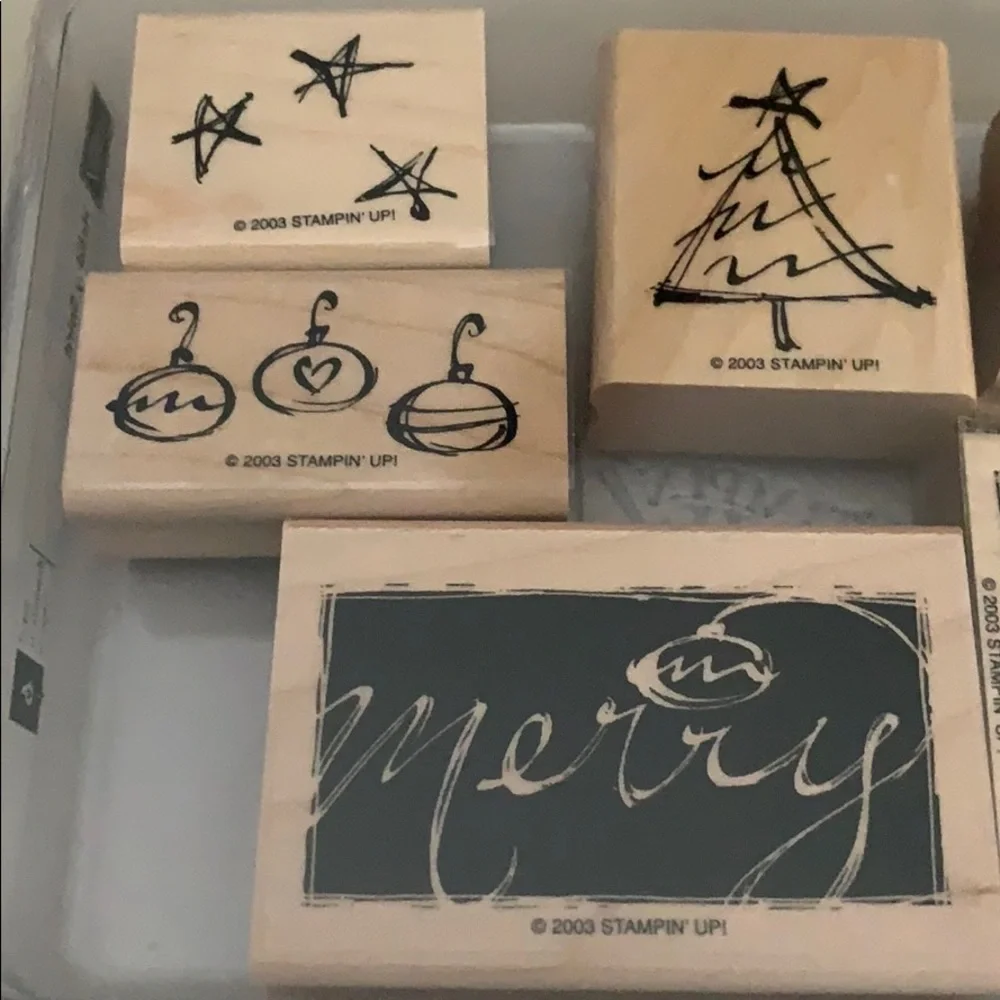 🎭 3/$25 - Stampin Up! Holiday Spirit stamp set